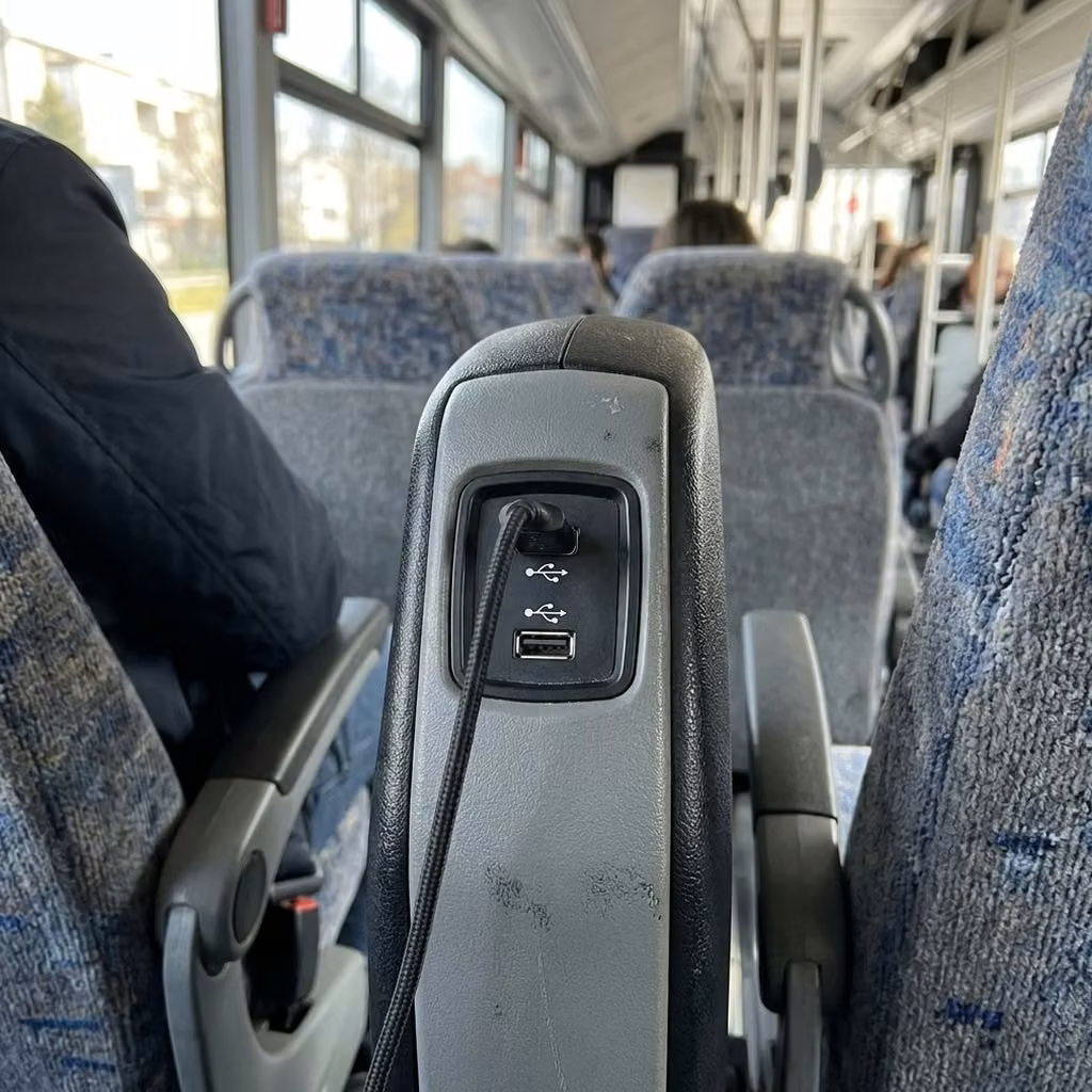 beverly hills 28 passenger minibus usb charging