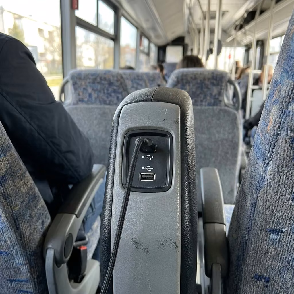 beverly hills 30 passenger minibus usb charging