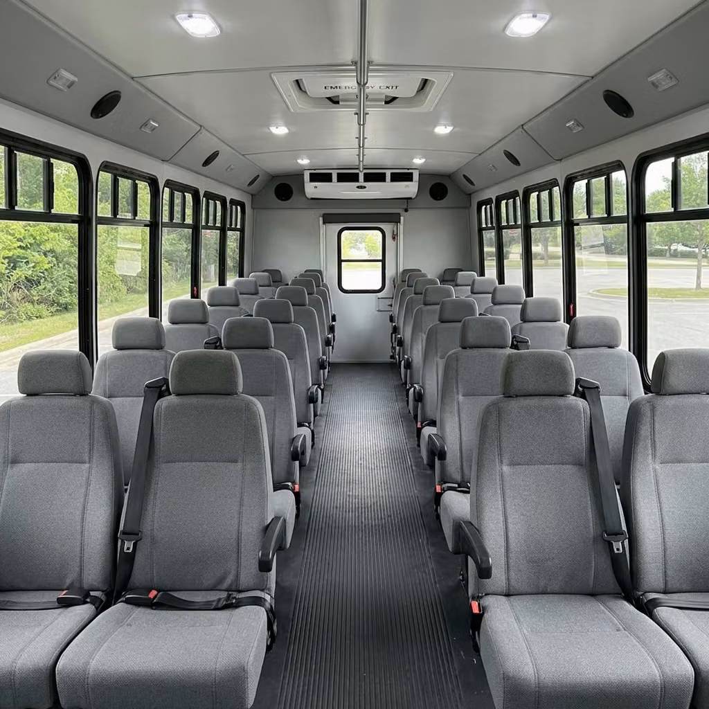 beverly hills 35 passenger minibus seating