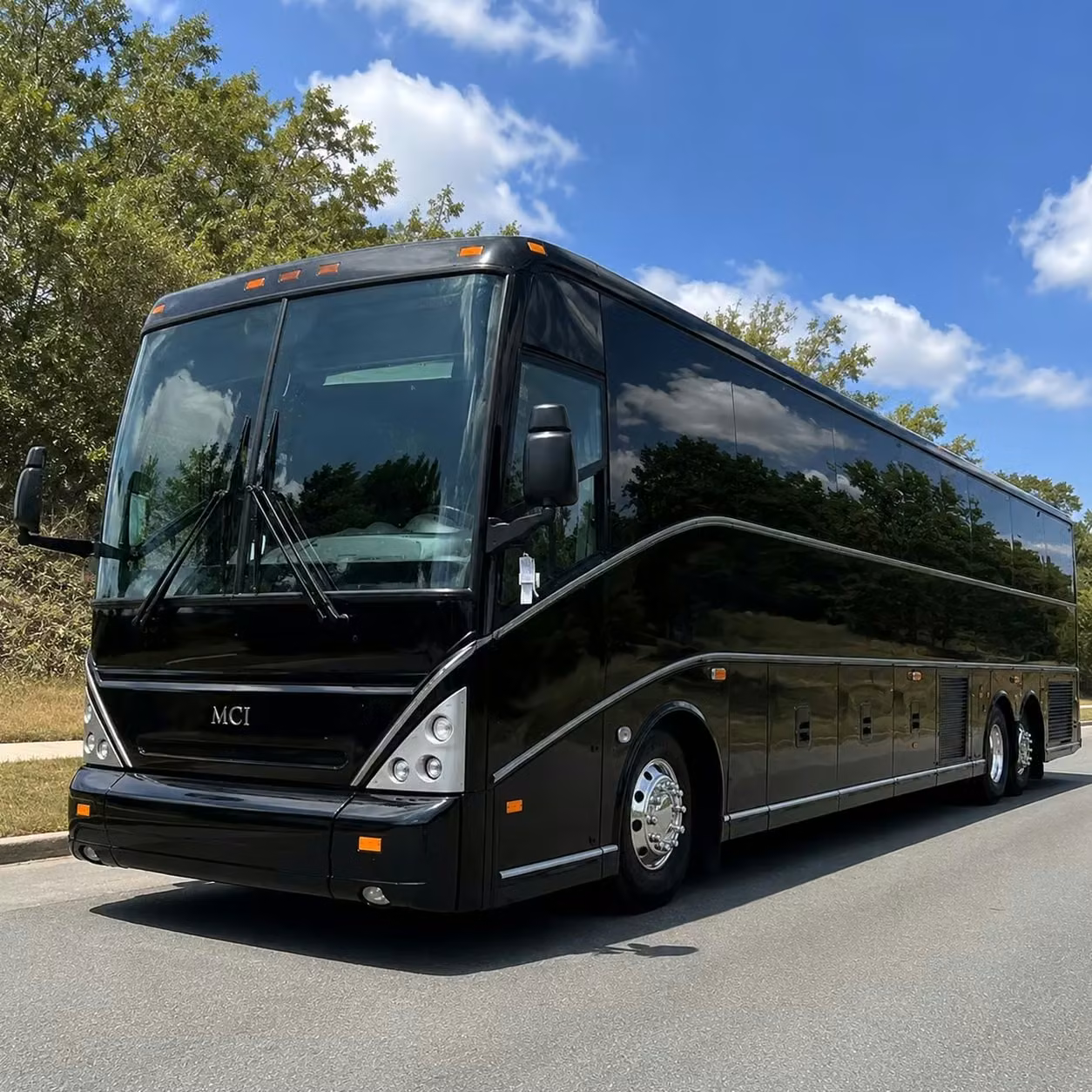 beverly hills 56 passenger charter bus rental