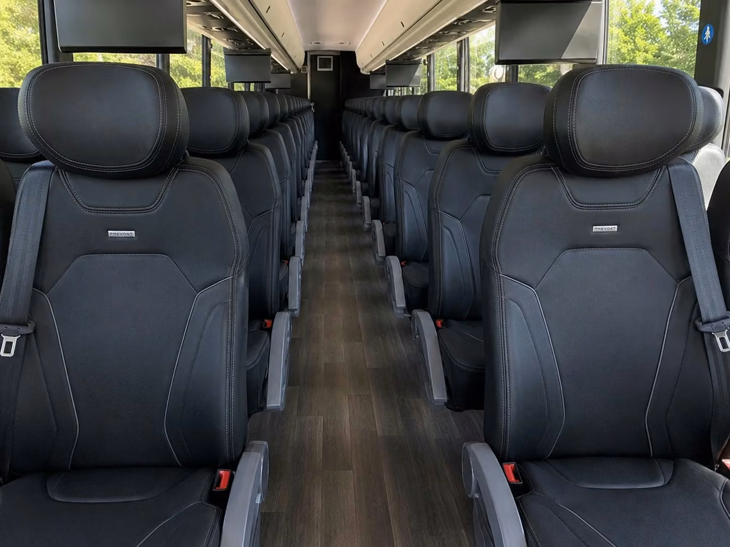 beverly hills charter bus interior 3