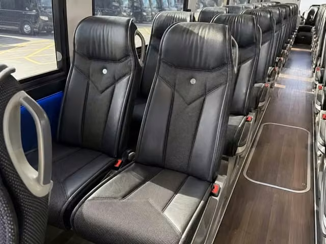 beverly hills charter bus interior