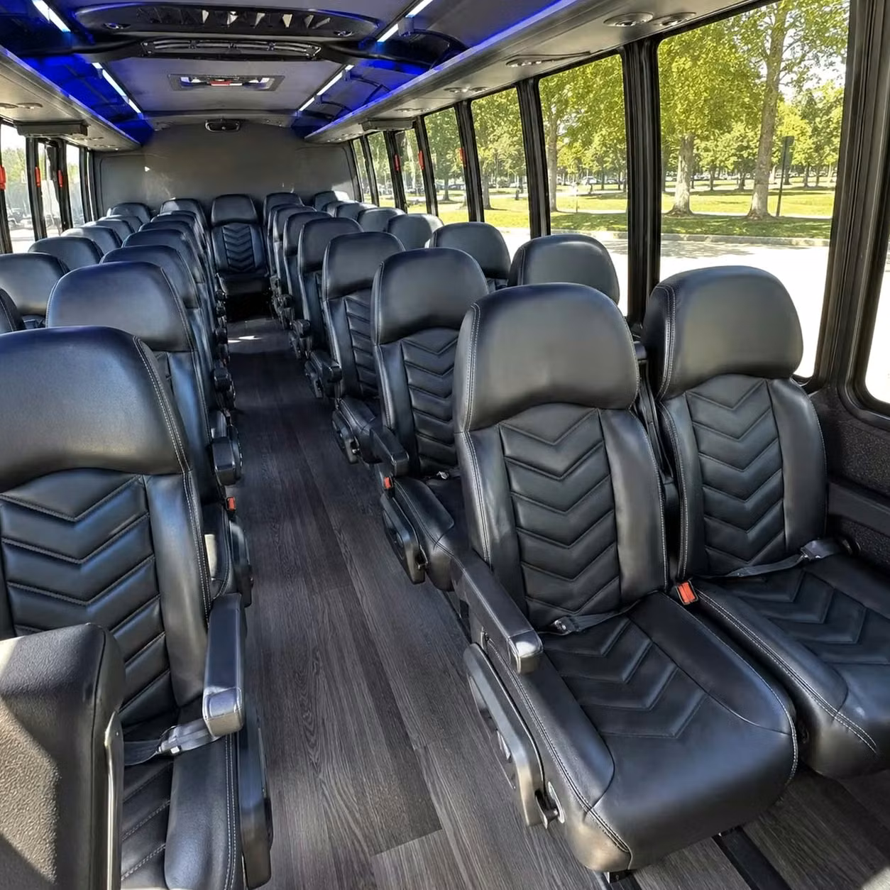 28 passenger minibus inside